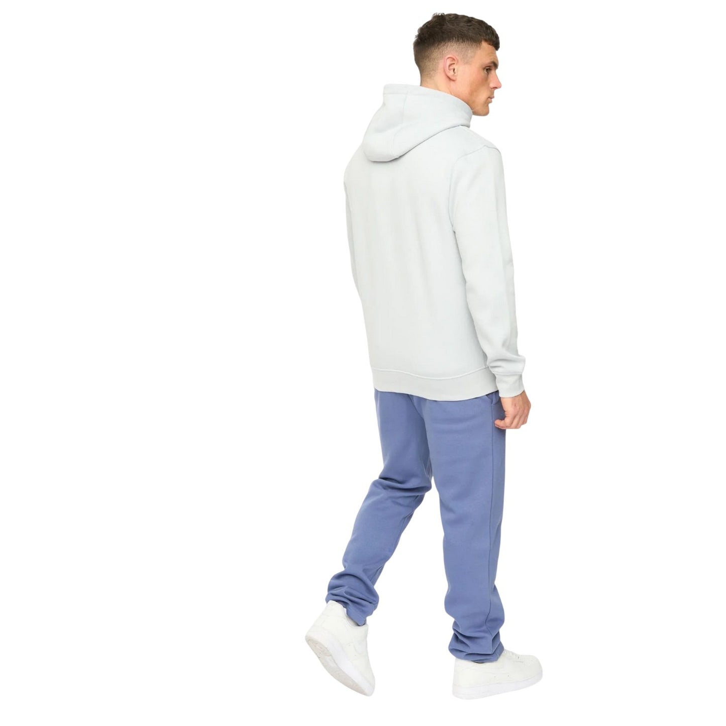 Light Blue - Back - Crosshatch Mens Kensby Hoodie