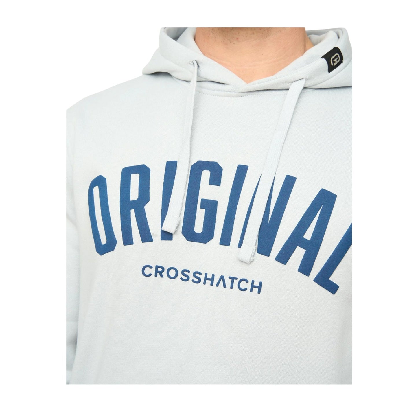 Light Blue - Side - Crosshatch Mens Kensby Hoodie
