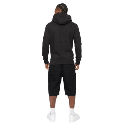 Black - Back - Crosshatch Mens Portville Hoodie