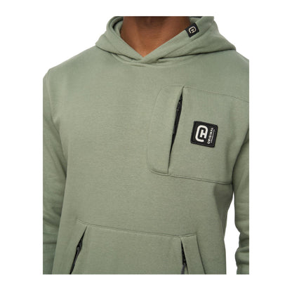 Olive - Side - Crosshatch Mens Portville Hoodie