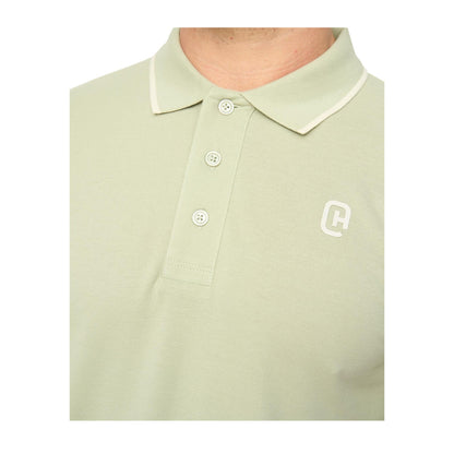 Light Olive - Side - Crosshatch Mens Crufton Polo Shirt