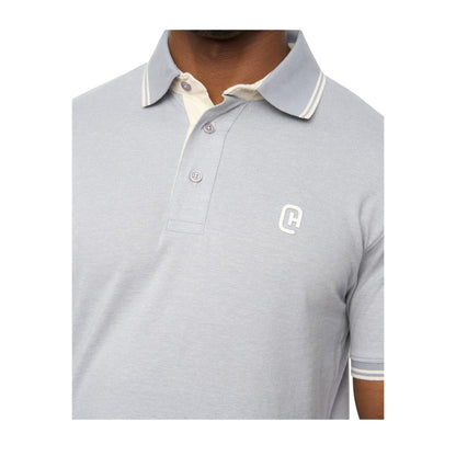 Light Blue - Side - Crosshatch Mens Preece Polo Shirt