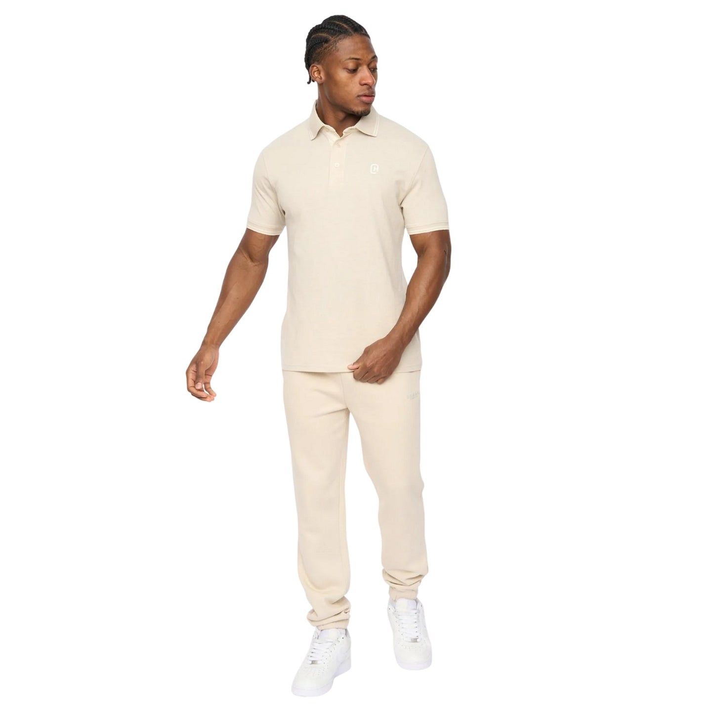 Light Stone - Lifestyle - Crosshatch Mens Preece Polo Shirt
