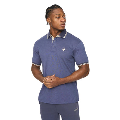 Blue - Front - Crosshatch Mens Preece Polo Shirt