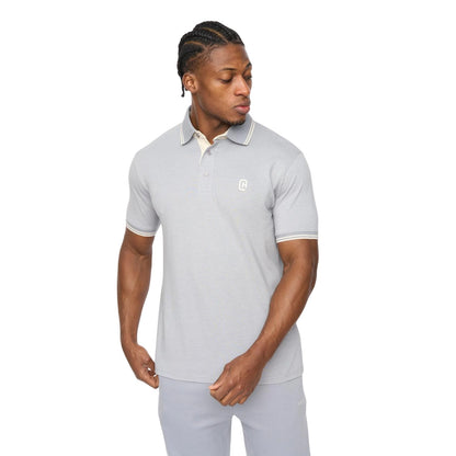 Light Blue - Front - Crosshatch Mens Preece Polo Shirt