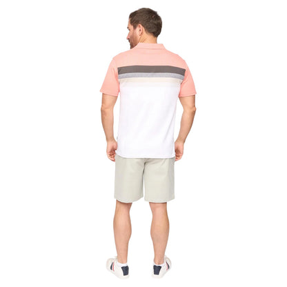 Coral - Back - Bewley & Ritch Mens Danson Polo Shirt