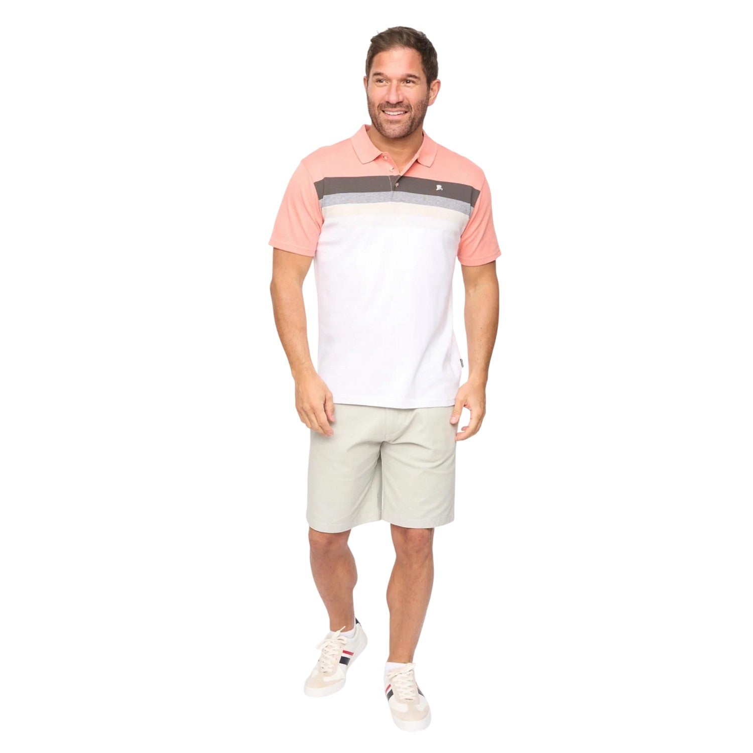 Coral - Lifestyle - Bewley & Ritch Mens Danson Polo Shirt