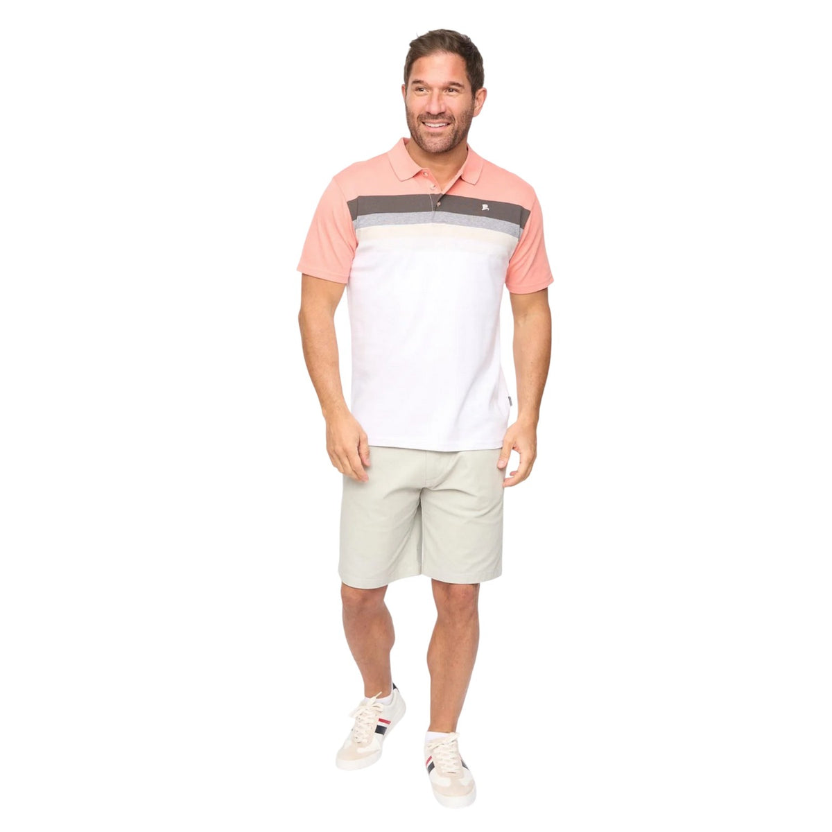 Coral - Lifestyle - Bewley & Ritch Mens Danson Polo Shirt