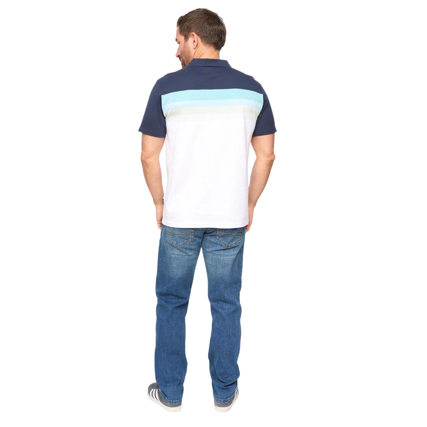 Navy - Back - Bewley & Ritch Mens Danson Polo Shirt