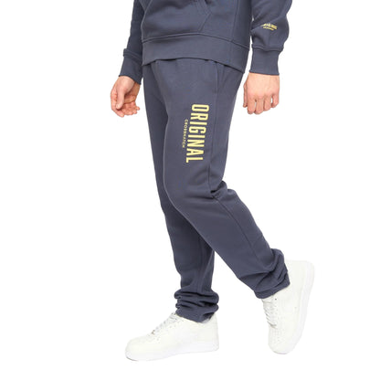 Navy - Side - Crosshatch Mens Kensby Joggers