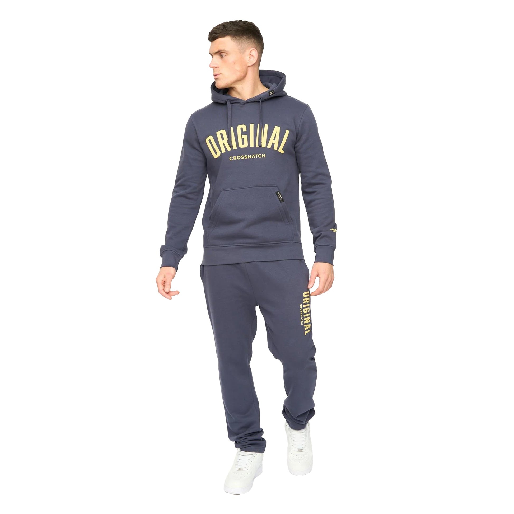 Navy - Lifestyle - Crosshatch Mens Kensby Joggers
