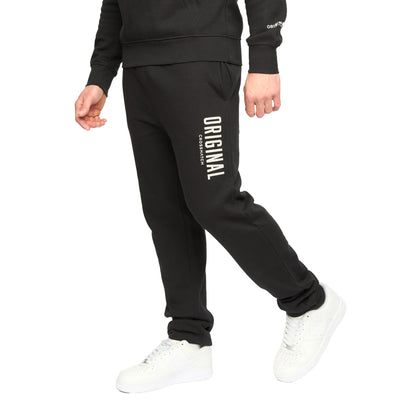Black - Side - Crosshatch Mens Kensby Joggers