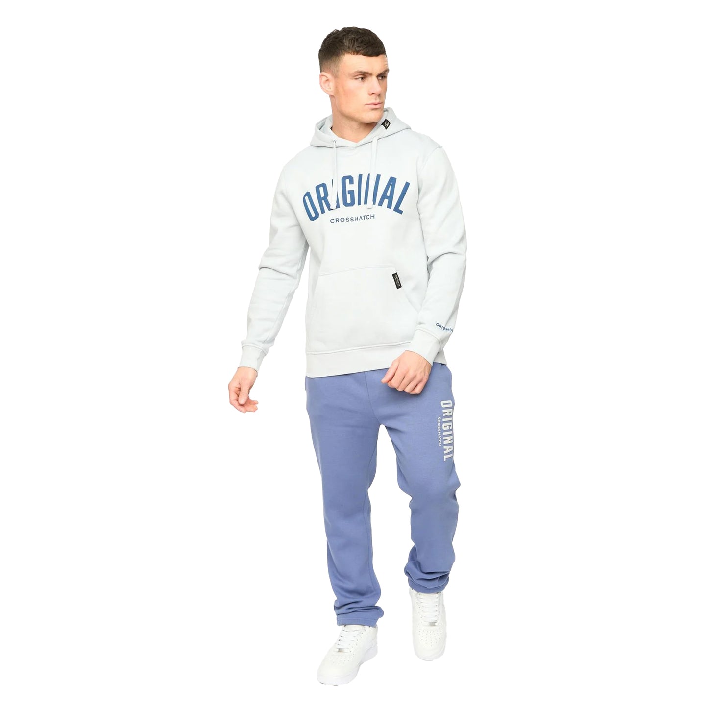 Blue - Lifestyle - Crosshatch Mens Kensby Joggers