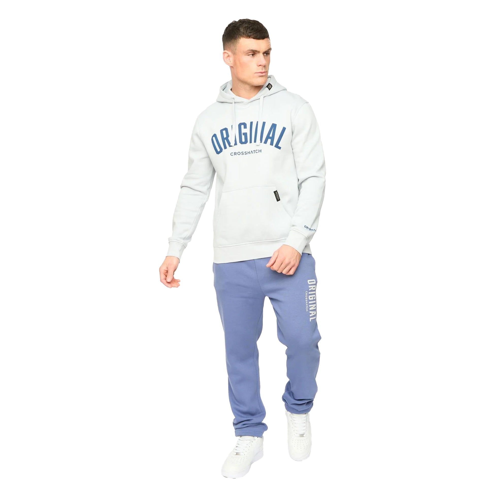 Blue - Lifestyle - Crosshatch Mens Kensby Joggers