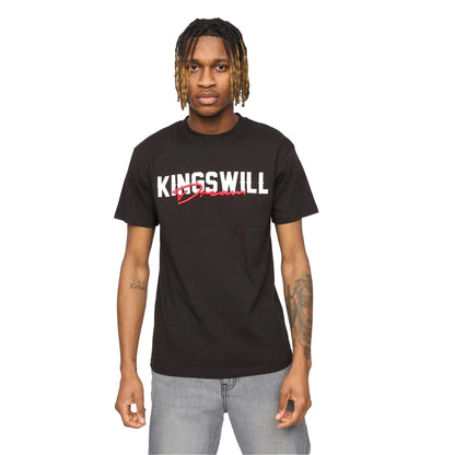 Black - Front - Kings Will Dream Mens Bilkie Embroidered Logo T-Shirt