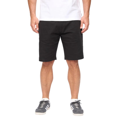Black - Front - Bewley & Ritch Mens Clarksten Cotton Regular Chino Shorts