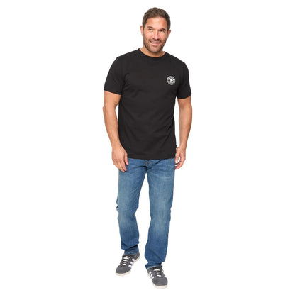 Black - Lifestyle - Bewley & Ritch Mens Arkley Embroidered Logo Soft T-Shirt