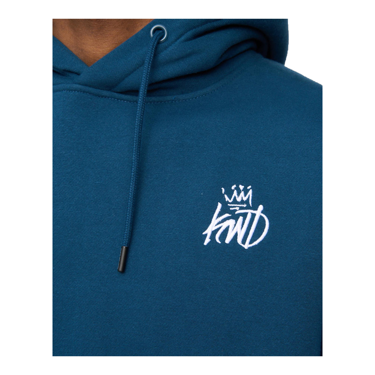 Teal - Side - Kings Will Dream Mens Crosby Cotton Blend Hoodie