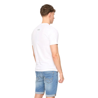 White - Back - Duck and Cover Mens Walpole T-Shirt