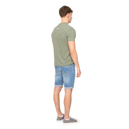 Olive - Pack Shot - Duck and Cover Mens Walpole T-Shirt