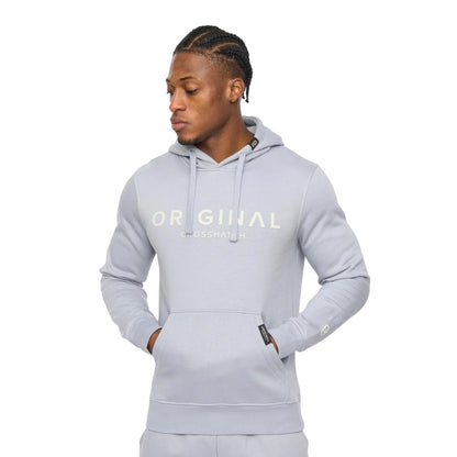 Steel Blue - Front - Crosshatch Mens Bardon Hoodie