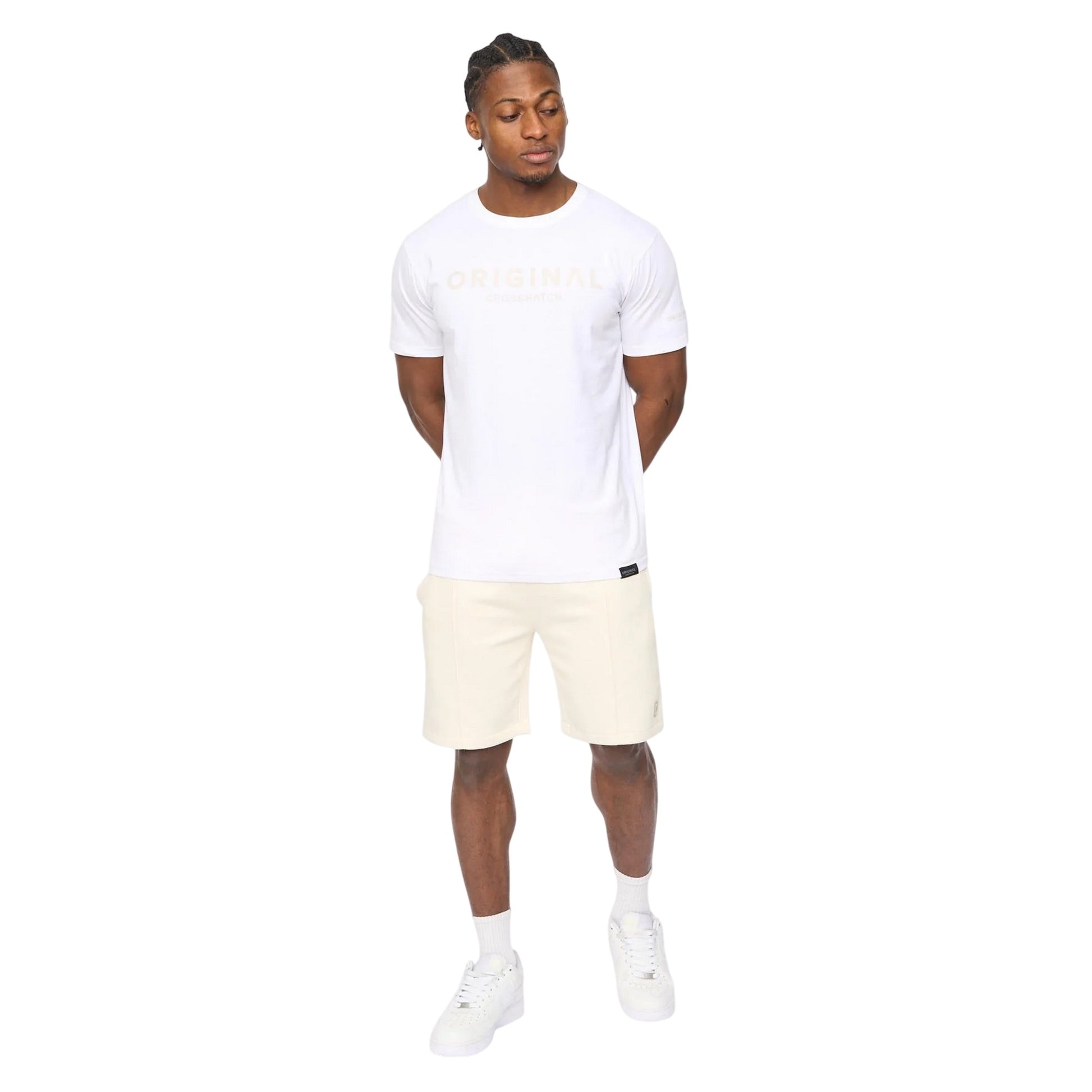 Neutral Stone - Lifestyle - Crosshatch Mens Bardon Casual Shorts