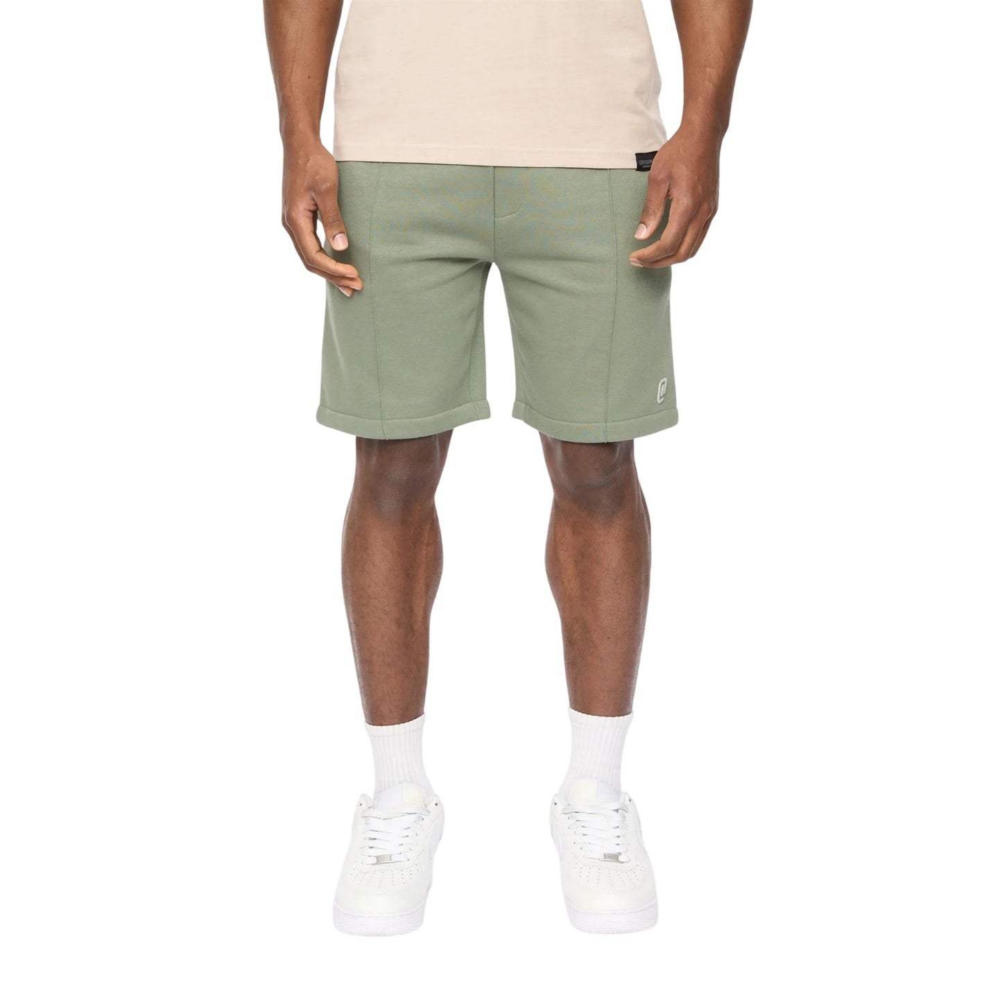 Olive - Front - Crosshatch Mens Bardon Casual Shorts