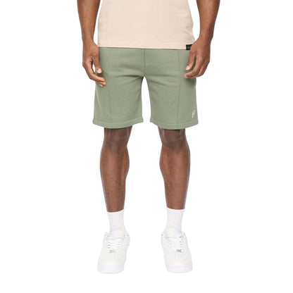 Olive - Front - Crosshatch Mens Bardon Casual Shorts