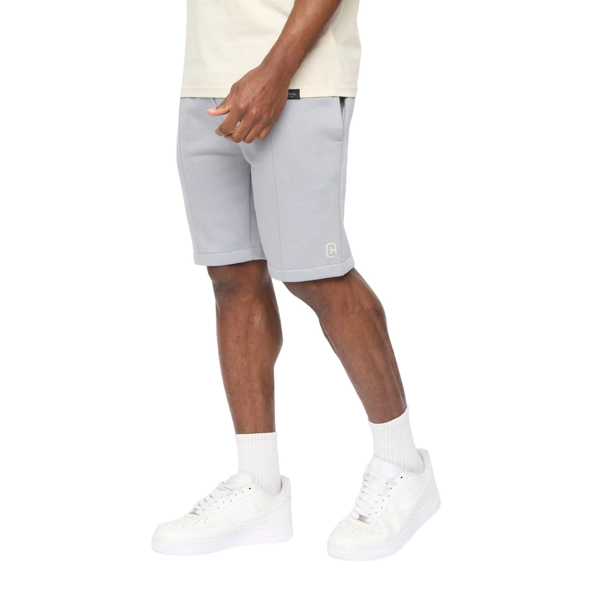 Steel Blue - Side - Crosshatch Mens Bardon Casual Shorts