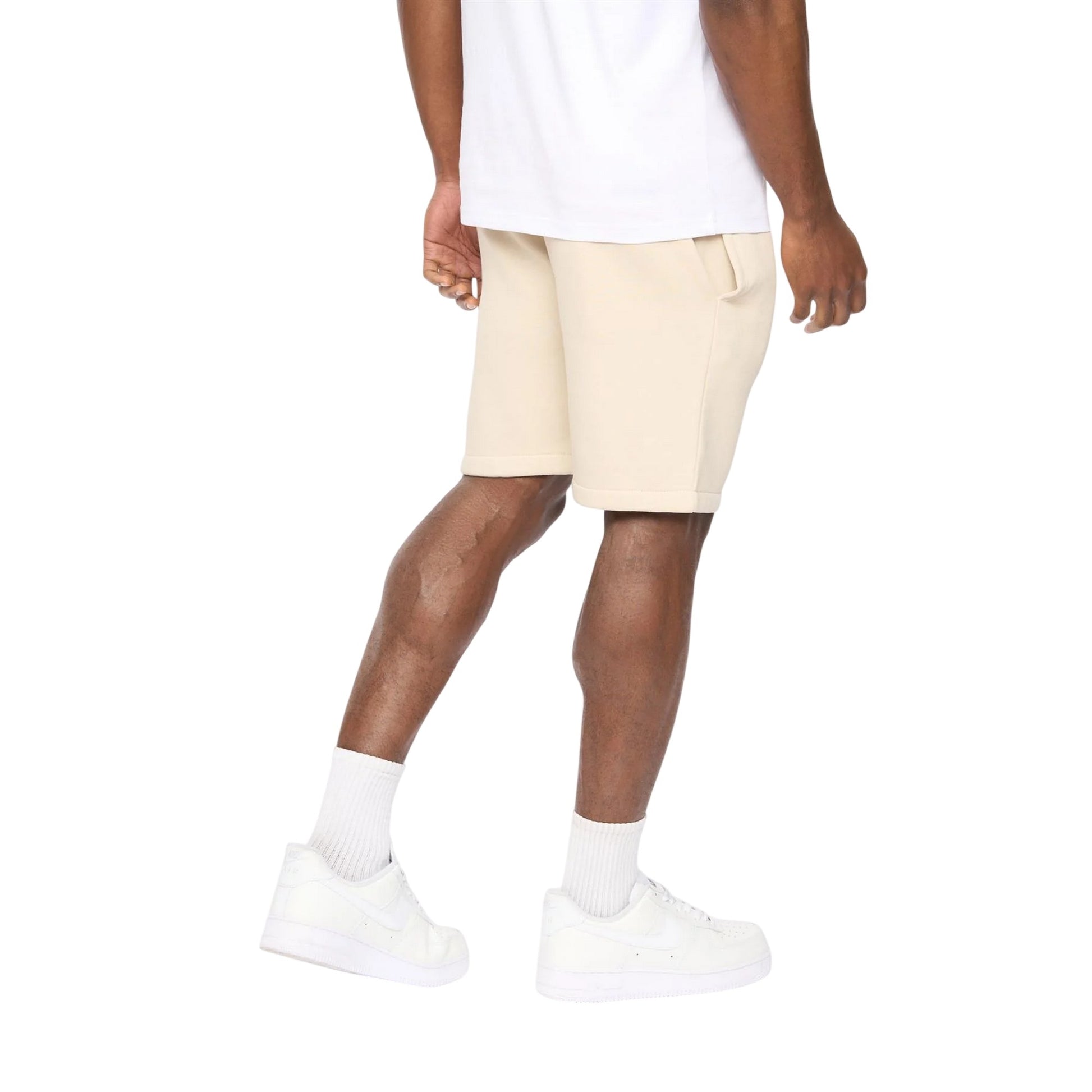 Light Stone - Back - Crosshatch Mens Bardon Casual Shorts
