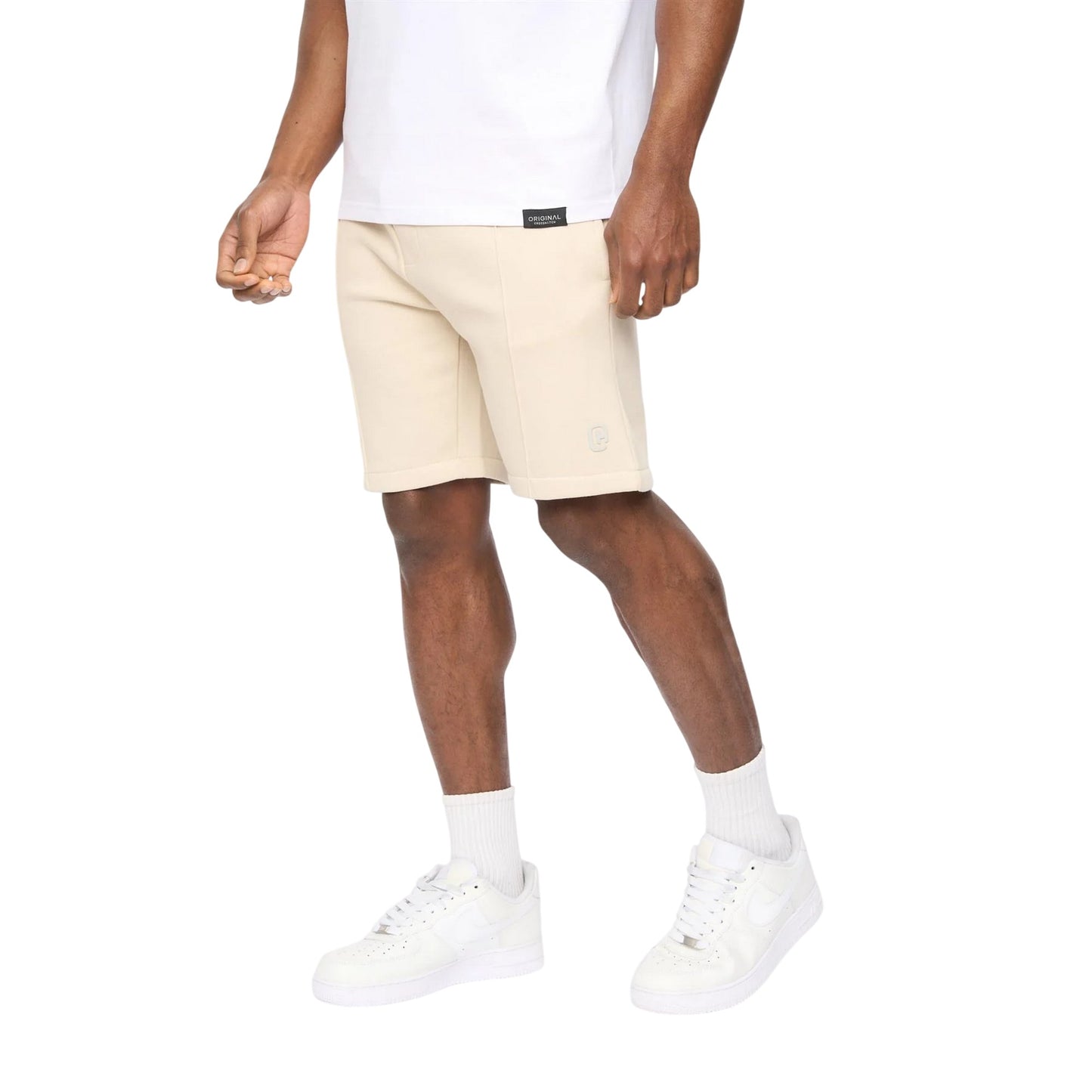 Light Stone - Side - Crosshatch Mens Bardon Casual Shorts