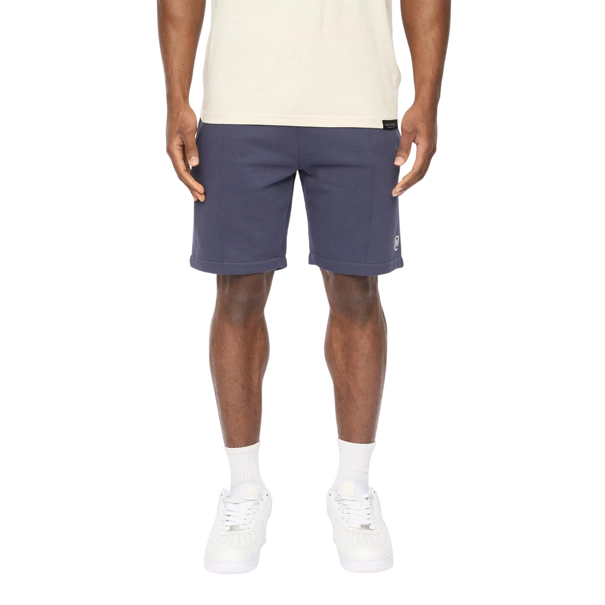 Navy - Front - Crosshatch Mens Bardon Casual Shorts