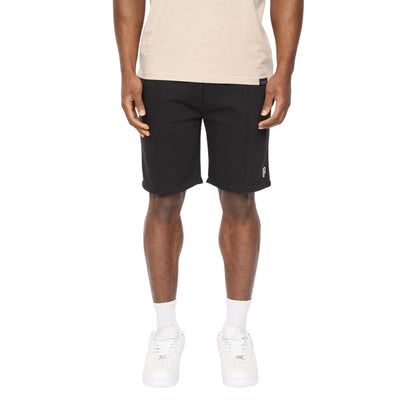 Black - Front - Crosshatch Mens Bardon Casual Shorts