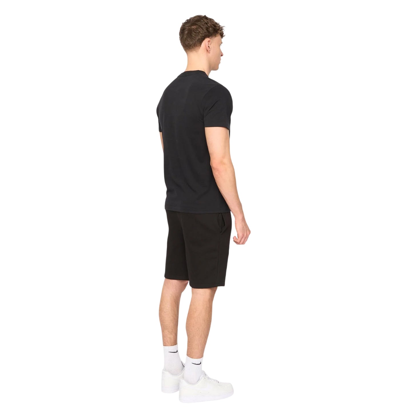 Black - Pack Shot - Duck and Cover Mens Randolph Logo Casual T-Shirt