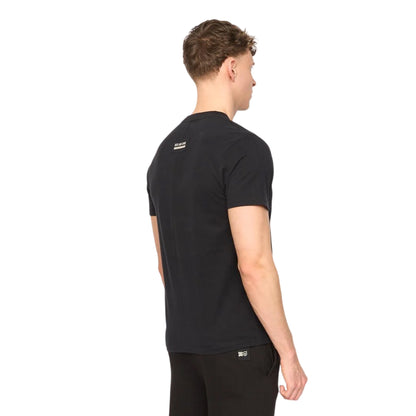 Black - Back - Duck and Cover Mens Rayland Cotton T-Shirt