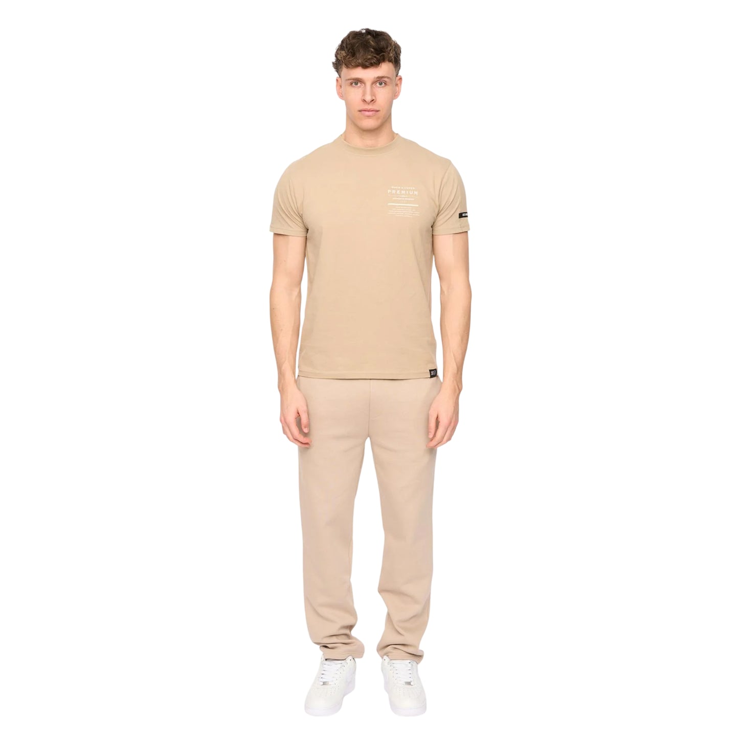 Stone - Lifestyle - Duck and Cover Mens Rayland Cotton T-Shirt