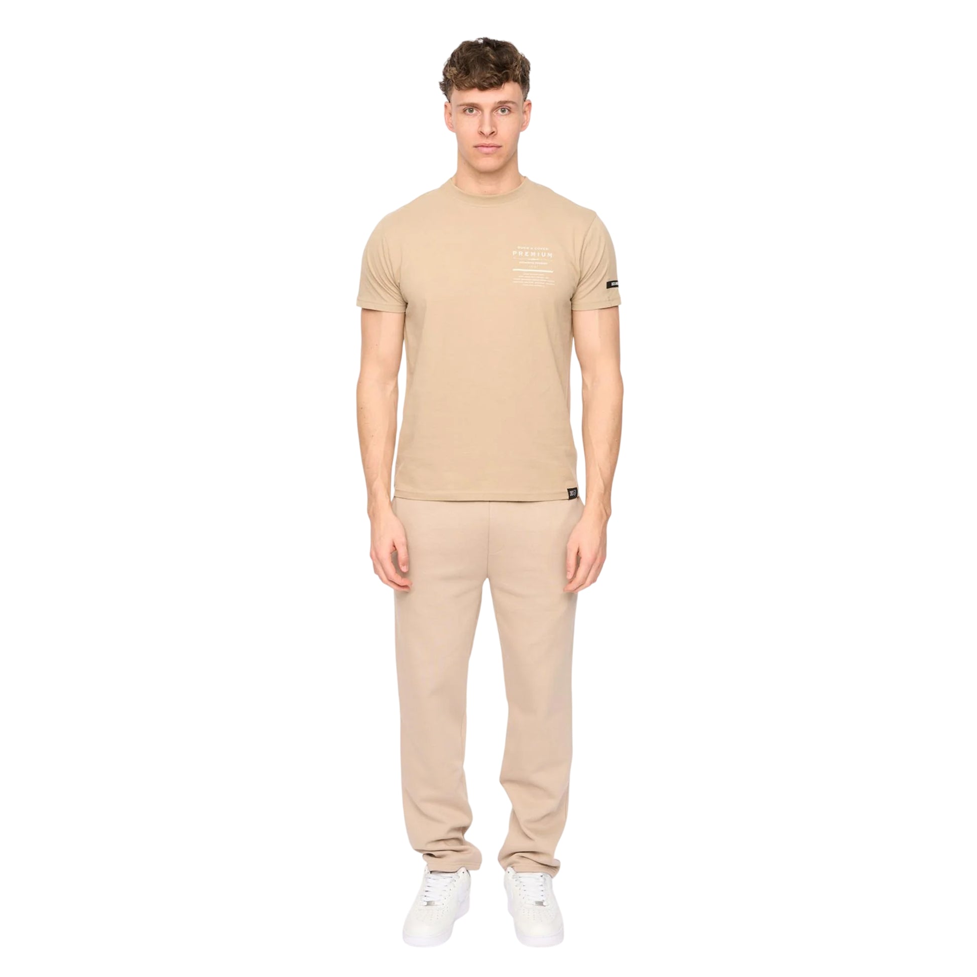 Stone - Lifestyle - Duck and Cover Mens Rayland Cotton T-Shirt