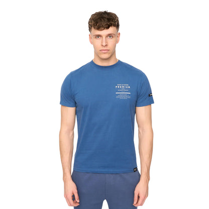 Blue - Front - Duck and Cover Mens Rayland Cotton T-Shirt