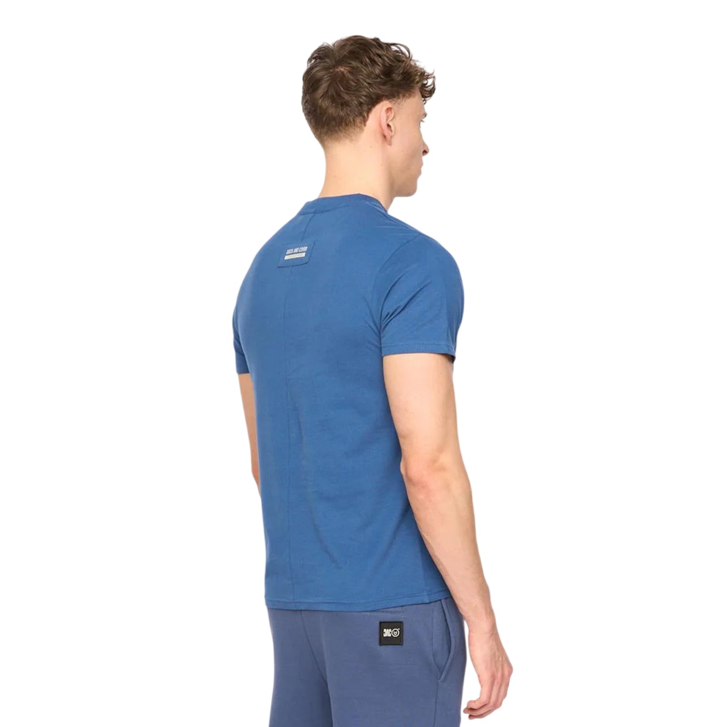 Blue - Back - Duck and Cover Mens Rayland Cotton T-Shirt