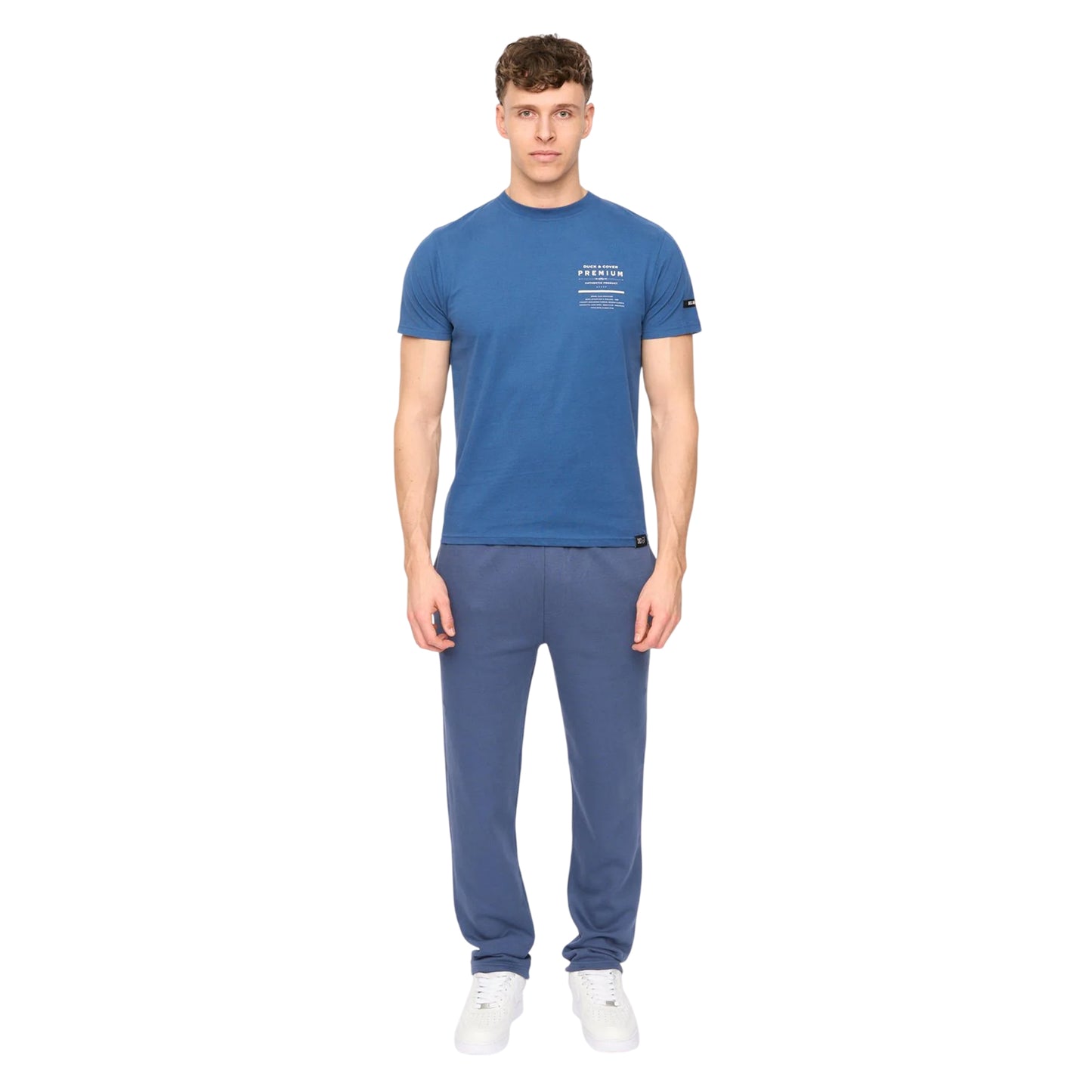 Blue - Lifestyle - Duck and Cover Mens Rayland Cotton T-Shirt