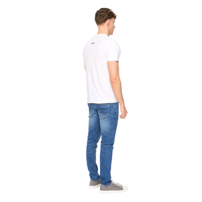 White - Pack Shot - Duck and Cover Mens Stoneham Brushed Cotton T-Shirt