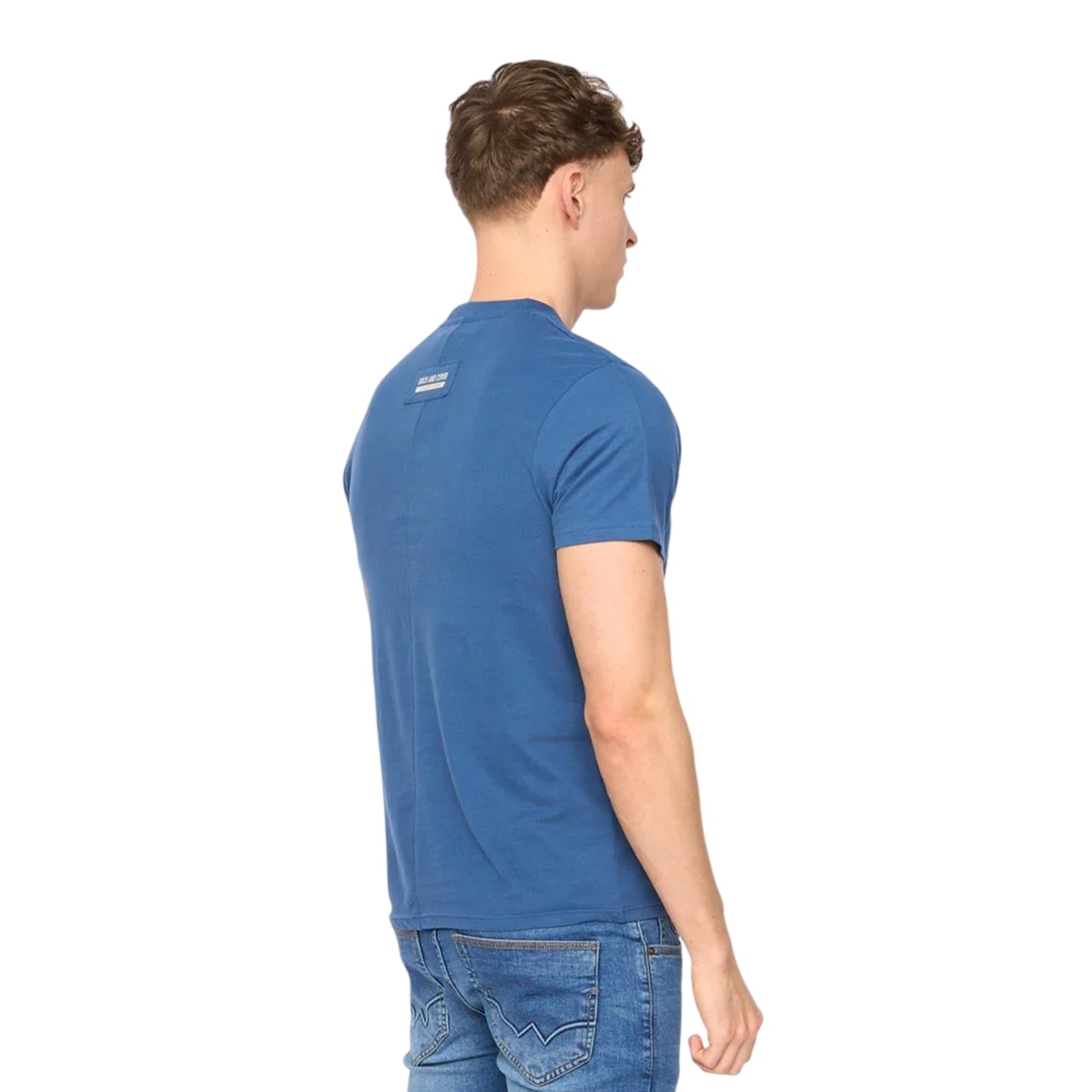 Blue - Back - Duck and Cover Mens Stoneham Brushed Cotton T-Shirt