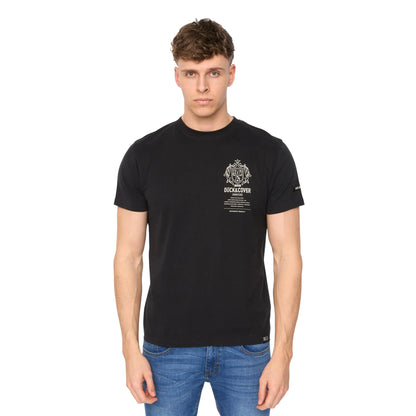 Black - Front - Duck and Cover Mens Stoneham Brushed Cotton T-Shirt