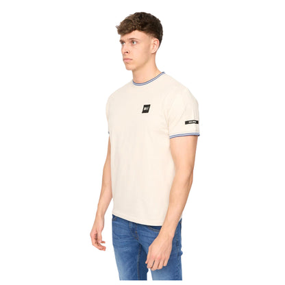 Stone - Side - Duck and Cover Mens Wrentham Cotton T-Shirt