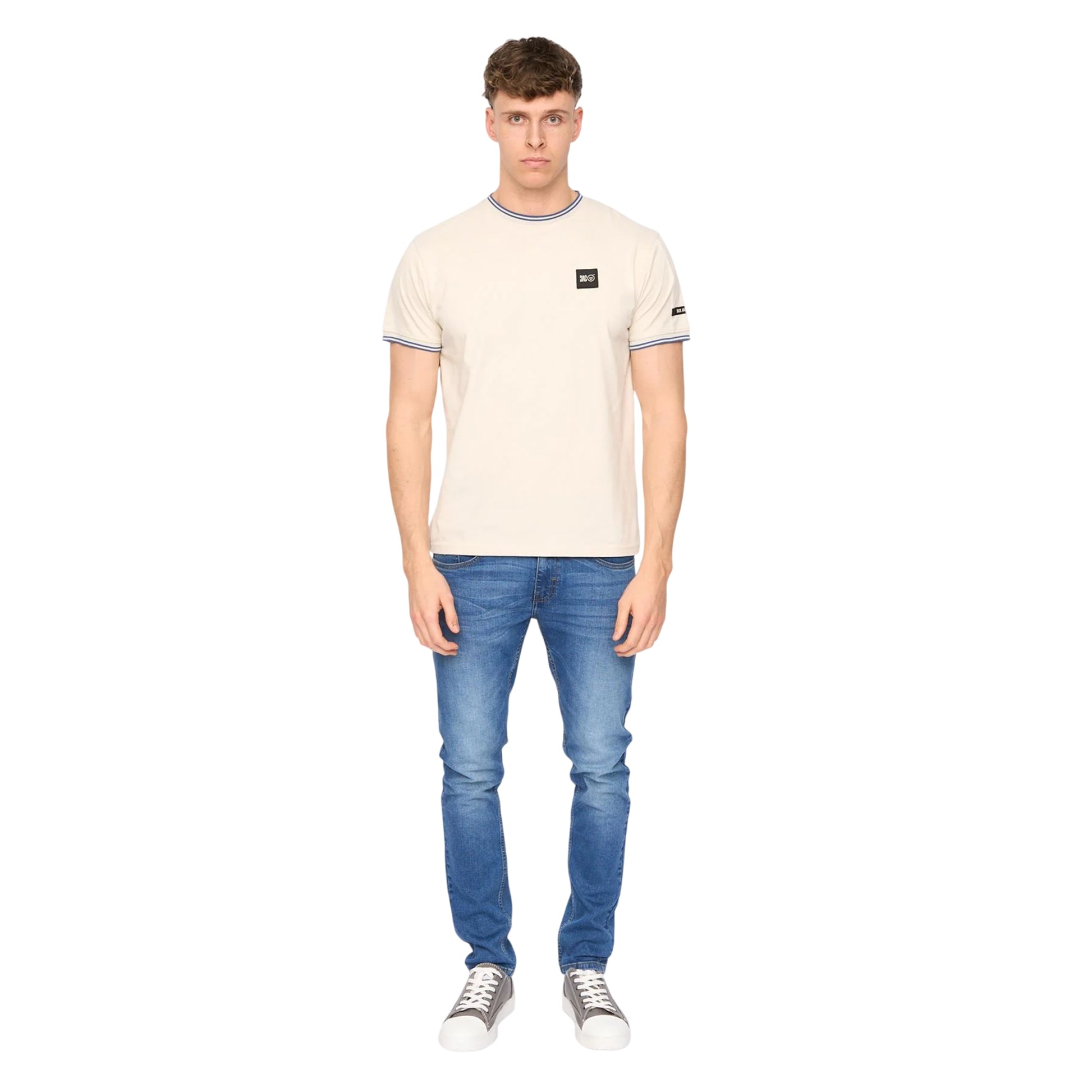 Stone - Lifestyle - Duck and Cover Mens Wrentham Cotton T-Shirt