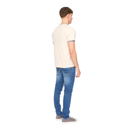 Stone - Pack Shot - Duck and Cover Mens Wrentham Cotton T-Shirt