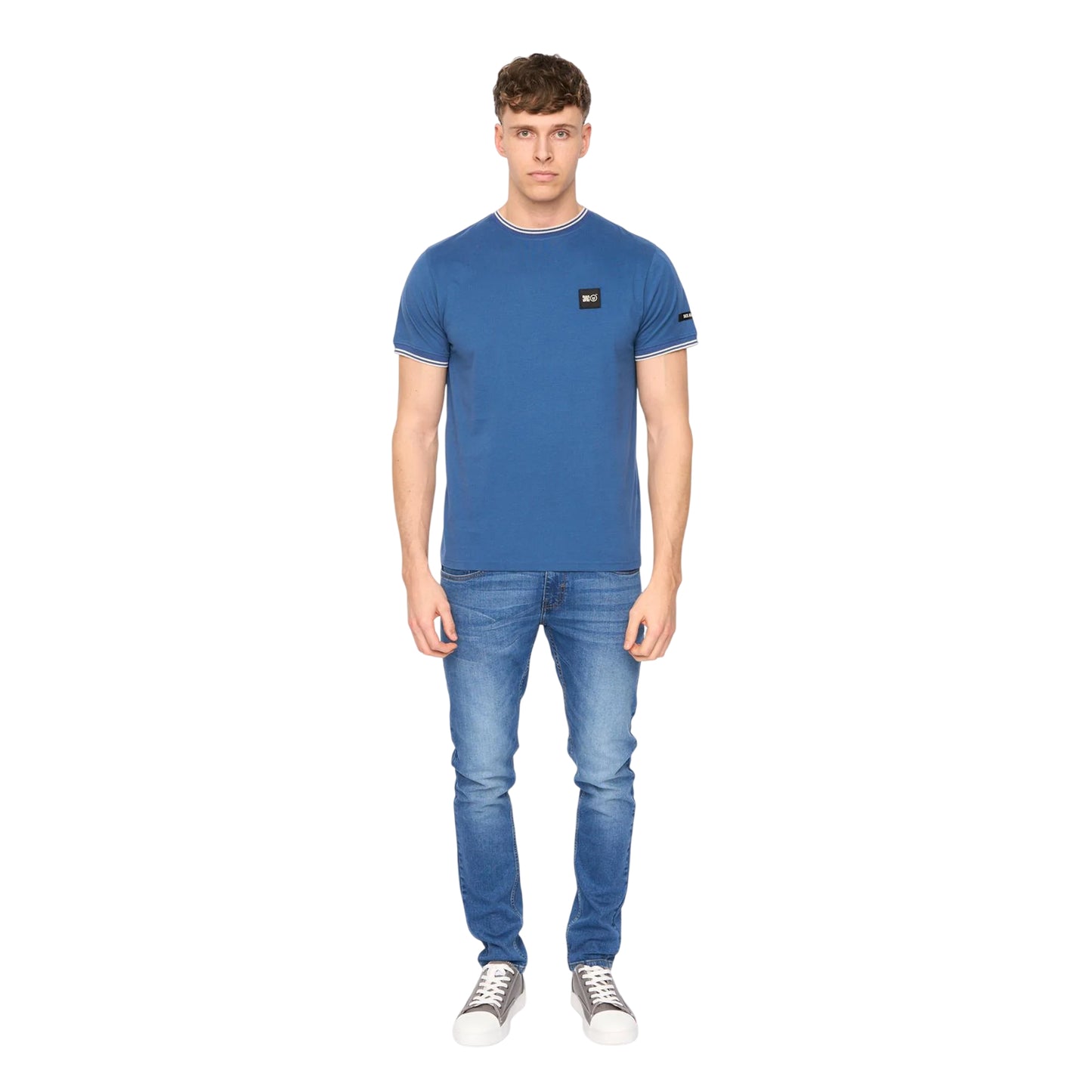 Blue - Lifestyle - Duck and Cover Mens Wrentham Cotton T-Shirt