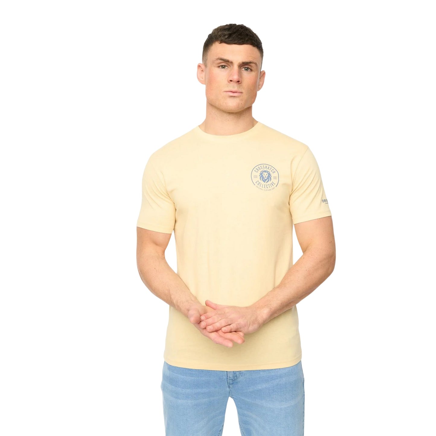 Multicoloured - Back - Crosshatch Mens Tryplex Cotton T-Shirt (Pack of 5)