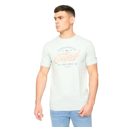 Multicoloured - Pack Shot - Crosshatch Mens Tryplex Cotton T-Shirt (Pack of 5)