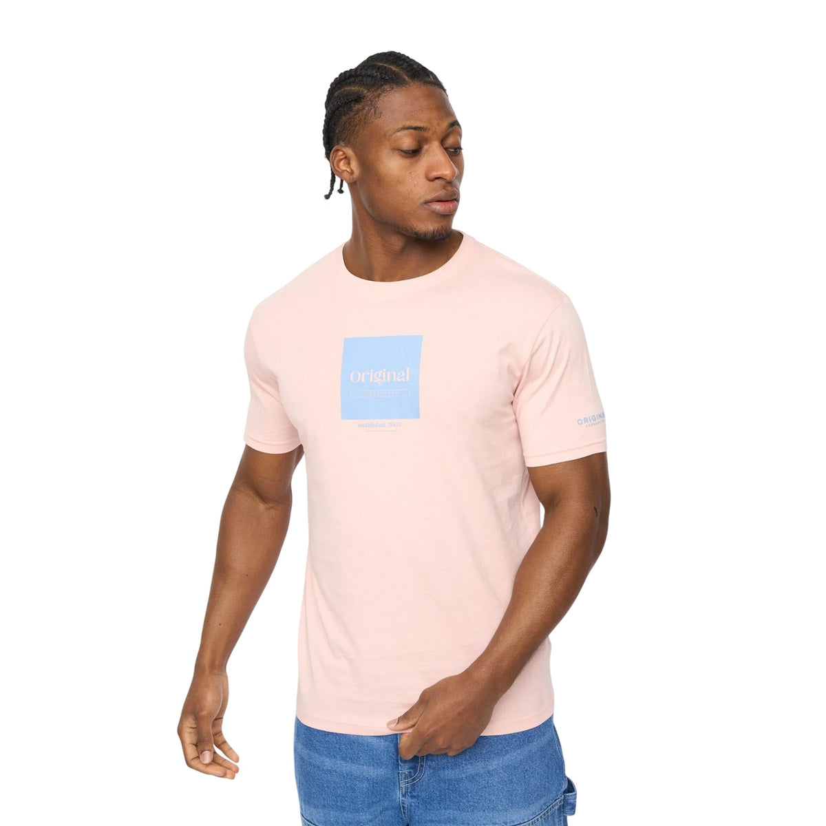 Multicoloured - Back - Crosshatch Mens Tranplex Cotton T-Shirt (Pack of 5)